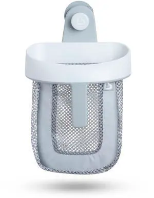 Super Scoop Hanging Bath Toy Storage with Quick Drying Mesh, Grey Super Scoop Hanging Bath Toy Storage with Quick Drying Mesh, Grey