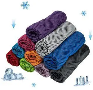 10 Pack Cooling Towels, Soft Breathable Sweat Ice Towel for Sports, Yoga, Gym, Golf, Camping, Running, Fitness, Workout & More Activities 10 Pack Cooling Towels, Soft Breathable Sweat Ice Towel for Sports, Yoga, Gym, Golf, Camping, Running, Fitness, Workout & More Activities