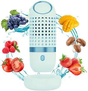 Fruit and Vegetable Cleaner Device, Portable Fruit Vegetable Washing Machine Easy to Use Kithchen Wireless Charging Gadgets Fruit Purifier for Cleaning Fruits, Vegetables, Meat and Tableware (Blue) Fruit and Vegetable Cleaner Device, Portable Fruit Vegetable Washing Machine Easy to Use Kithchen Wireless Charging Gadgets Fruit Purifier for Cleaning Fruits, Vegetables, Meat and Tableware (Blue)