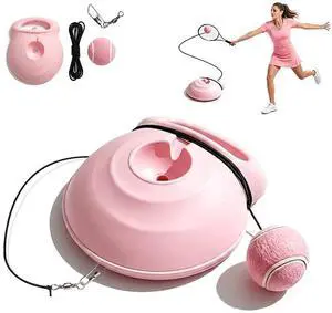 Tennis Trainer Rebound Ball with String, Portable Pink Solo Practice Training Tool,Tennis Rebounder Kit for Adults Women Beginners, Self Tennis Trainer for Indoor or Outdoor Tennis Training Tennis Trainer Rebound Ball with String, Portable Pink Solo Practice Training Tool,Tennis Rebounder Kit for Adults Women Beginners, Self Tennis Trainer for Indoor or Outdoor Tennis Training