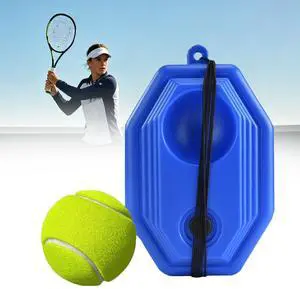 Tennis Rebounder Trainer, Portable Self Practice Tennis Training Equipment with Stable Base, String Attached Rebound Ball for Backyard Indoor Outdoor Solo Training Tennis Rebounder Trainer, Portable Self Practice Tennis Training Equipment with Stable Base, String Attached Rebound Ball for Backyard Indoor Outdoor Solo Training