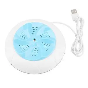 USB Mini Ultrasonic Washing Machine Turbine Cleaner Portable for Washing Machine Multifunction Travel Washing Device Tool for Clothes Fruit Vegetable Underwear Socks(Blue) USB Mini Ultrasonic Washing Machine Turbine Cleaner Portable for Washing Machine Multifunction Travel Washing Device Tool for Clothes Fruit Vegetable Underwear Socks(Blue)