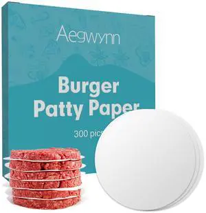 Hamburger Patty Paper Round 5.5 Inch 300 Pcs, Parchment Burger Papers Non Stick Easy to Remove Separate Frozen Pressed Patties (5.5 Inch) Hamburger Patty Paper Round 5.5 Inch 300 Pcs, Parchment Burger Papers Non Stick Easy to Remove Separate Frozen Pressed Patties (5.5 Inch)