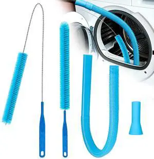 Universal Dryer Vent Cleaner Kit with Vacuum Hose - 4-Piece Lint Brush & Attachment Set for Clothes Dryer, Shop Vac Accessories, Lint Trap Cleaner & Home Maintenance Tools Universal Dryer Vent Cleaner Kit with Vacuum Hose - 4-Piece Lint Brush & Attachment Set for Clothes Dryer, Shop Vac Accessories, Lint Trap Cleaner & Home Maintenance Tools
