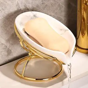 Leaf-Shaped Ceramic Soap Dish with Drain, Holder, Saver, Tray, Bar Soap Holder, Easy Cleaning, for Shower Bathroom Kitchen Sink Bathtub, Pro-Environment White Leaf-Shaped Ceramic Soap Dish with Drain, Holder, Saver, Tray, Bar Soap Holder, Easy Cleaning, for Shower Bathroom Kitchen Sink Bathtub, Pro-Environment White