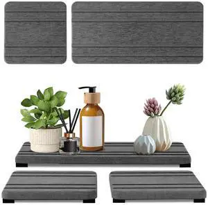 3PCS Water Absorbing Stone Tray, DryingNeat Diatomite Stone Sink Tray, Instant Dry Sink Coasters, Kitchen Sponge Hand Soap Holder, Countertop Fast Drying Counter Trays,8 * 4inch and 4 * 4inch 3PCS Water Absorbing Stone Tray, DryingNeat Diatomite Stone Sink Tray, Instant Dry Sink Coasters, Kitchen Sponge Hand Soap Holder, Countertop Fast Drying Counter Trays,8 * 4inch and 4 * 4inch