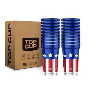 America's 250th Birthday 20 oz Reusable Aluminum Party Cups 20 Count | Durable, Reusable & Recyclable, Made in USA America's 250th Birthday 20 oz Reusable Aluminum Party Cups 20 Count | Durable, Reusable & Recyclable, Made in USA