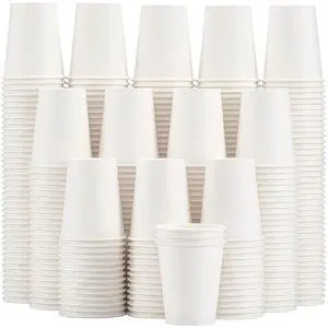 300 Pack Paper Cups 8 oz, Disposable Coffee Cups, Paper Coffee Cups 8 oz, White Hot/Cold Beverage Drinking Cup for Water Juice or Tea, Office Party Home Travel 300 Pack Paper Cups 8 oz, Disposable Coffee Cups, Paper Coffee Cups 8 oz, White Hot/Cold Beverage Drinking Cup for Water Juice or Tea, Office Party Home Travel
