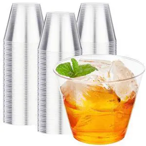 200 Pack 9 oz Clear Plastic Cups for Party, Disposable Clear Cup, Disposable Cups, Wine Glasses Cups, Plastic Cocktail Glasses 200 Pack 9 oz Clear Plastic Cups for Party, Disposable Clear Cup, Disposable Cups, Wine Glasses Cups, Plastic Cocktail Glasses