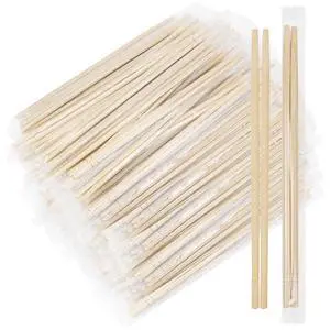 500 Pairs 9 Inch Disposable Bamboo Chopsticks Bulk, Individually Clear Wrapped Separated Sleeved Chopsticks Wooden for Restaurants, Noodles, Sushi, Asian Food 500 Pairs 9 Inch Disposable Bamboo Chopsticks Bulk, Individually Clear Wrapped Separated Sleeved Chopsticks Wooden for Restaurants, Noodles, Sushi, Asian Food