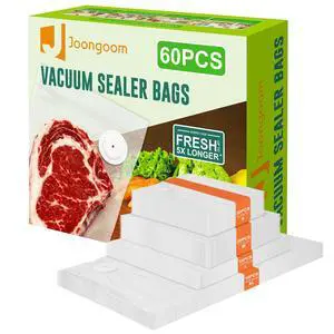 60PCS Vacuum Sealing Bags, Reusable Vacuum Sealer Bags for Food, BPA-Free Vacuum Zipper Bags, Sous Vide Bags for Food Storage (S, M, L, XL) 60PCS Vacuum Sealing Bags, Reusable Vacuum Sealer Bags for Food, BPA-Free Vacuum Zipper Bags, Sous Vide Bags for Food Storage (S, M, L, XL)