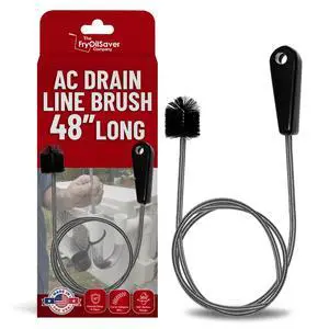 48" Flexible Tube Brush Long Pipe Snake for Sink - AC Condensate Line Cleaning - Flexible Pipe Cleaner Brush for Hair, Food & Clog Removal - Cleaner Tool B313C by FryOilSaver Co. 48" Flexible Tube Brush Long Pipe Snake for Sink - AC Condensate Line Cleaning - Flexible Pipe Cleaner Brush for Hair, Food & Clog Removal - Cleaner Tool B313C by FryOilSaver Co.