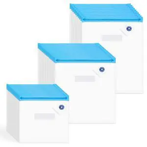 50 Pcs Sous Vide Bags Reusable 3 Sizes BPA Free Vacuum Sealer Bags with Air Valve, Zipper Seal Clear Vacuum Food Storage Bags for Sous Vide Cooking, Microwaveable, Refrigeration 50 Pcs Sous Vide Bags Reusable 3 Sizes BPA Free Vacuum Sealer Bags with Air Valve, Zipper Seal Clear Vacuum Food Storage Bags for Sous Vide Cooking, Microwaveable, Refrigeration