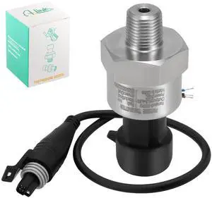 500 PSI Pressure Transducer Sender Sensor with 1/8" -27 NPT 316 Stainless Steel Thread and Harness Connector for Oil Fuel Air Water Pressure 500 PSI Pressure Transducer Sender Sensor with 1/8" -27 NPT 316 Stainless Steel Thread and Harness Connector for Oil Fuel Air Water Pressure