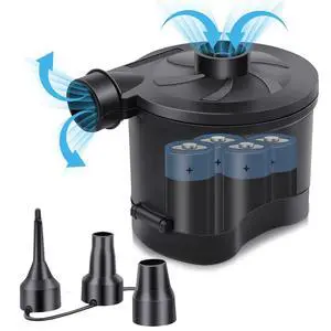 Electric Air Pump for Mattress, Air Pump for Inflatables with 3 Quick-Fill Nozzle, Inflator Deflator Pumps Rechargeable Battery Powered, Wireless Automatic Pump for Air Sofa Couch Bed Pool Toys Electric Air Pump for Mattress, Air Pump for Inflatables with 3 Quick-Fill Nozzle, Inflator Deflator Pumps Rechargeable Battery Powered, Wireless Automatic Pump for Air Sofa Couch Bed Pool Toys