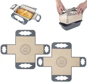 2 Pcs Silicone Bread Loaf Pan Liners, Reusable Food-Grade Silicone Bread Baking Mat, Non-Stick & Heat Resistant Loaf Pan Lifters, Sourdough Sling with 4 Handles, Fits 9x5" or 1.5Lb Loaf Pans 2 Pcs Silicone Bread Loaf Pan Liners, Reusable Food-Grade Silicone Bread Baking Mat, Non-Stick & Heat Resistant Loaf Pan Lifters, Sourdough Sling with 4 Handles, Fits 9x5" or 1.5Lb Loaf Pans