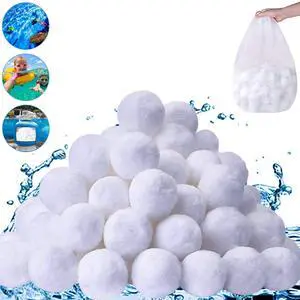 3.1 lbs Pool Filter Balls for Sand Filter, Eco-Friendly Reusable Pool Fiber Filter Balls Replace Pool Filter Sand, Pool Filter Media Balls for Swimming Pool (Equals 100 lbs Pool Filter Sand) 3.1 lbs Pool Filter Balls for Sand Filter, Eco-Friendly Reusable Pool Fiber Filter Balls Replace Pool Filter Sand, Pool Filter Media Balls for Swimming Pool (Equals 100 lbs Pool Filter Sand)