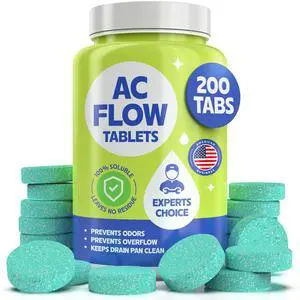 HVAC Drain Line Cleaner- Prevents Odors, Keeps HVAC Drain Pan Clean, Prevents Overflow, No residue | One Tablet Lasts up to 4 Weeks HVAC Drain Line Cleaner- Prevents Odors, Keeps HVAC Drain Pan Clean, Prevents Overflow, No residue | One Tablet Lasts up to 4 Weeks