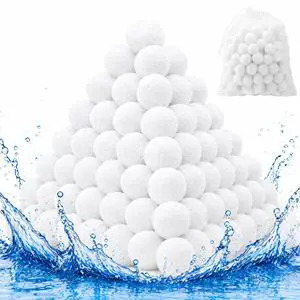3.6 LBs Pool Filter Balls for Sand Filter, Reusable Pool Sand Filter Balls, Eco-Friendly Pool Filter Media Balls for Swimming Pool, Aquarium Tank (Equals 120 LBs Pool Filter Sand, White) 3.6 LBs Pool Filter Balls for Sand Filter, Reusable Pool Sand Filter Balls, Eco-Friendly Pool Filter Media Balls for Swimming Pool, Aquarium Tank (Equals 120 LBs Pool Filter Sand, White)