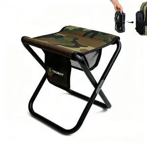 Ultralight Folding Camping Stool - Portable Heavy Duty Camp Seat for Hiking, Fishing & Travel - Supports 400 lbs, Compact Small Slacker Chair for Outdoor Events & Backpacking (Camo) Ultralight Folding Camping Stool - Portable Heavy Duty Camp Seat for Hiking, Fishing & Travel - Supports 400 lbs, Compact Small Slacker Chair for Outdoor Events & Backpacking (Camo)