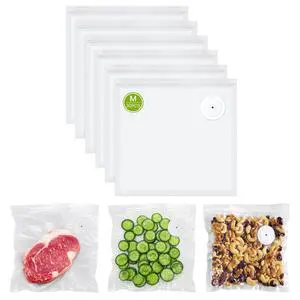 Vacuum Sealer Bags for Food, 30 PCS 8.3"×8.7" Reusable Vacuum Seal Bags with Air Valve for Food Storage, Ideal for Freshness Preservation Vacuum Sealer Bags for Food, 30 PCS 8.3"×8.7" Reusable Vacuum Seal Bags with Air Valve for Food Storage, Ideal for Freshness Preservation
