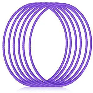 10 Pcs Exercise Hoop for Kids Detachable Adjustable Plastic Toy Colored Hoop Circles Playground Toys for Teens Games Gymnastics Dog Agility Equipment Party Decor, 28 Inch(Purple) 10 Pcs Exercise Hoop for Kids Detachable Adjustable Plastic Toy Colored Hoop Circles Playground Toys for Teens Games Gymnastics Dog Agility Equipment Party Decor, 28 Inch(Purple)