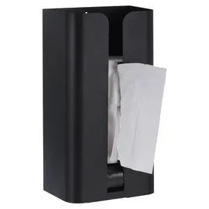 Tissue Holder with Magnetic Bottom, Tissue Box Wall Mounted Tissue Dispenser Holder for Kitchen Bathroom Countertop Black Tissue Holder with Magnetic Bottom, Tissue Box Wall Mounted Tissue Dispenser Holder for Kitchen Bathroom Countertop Black