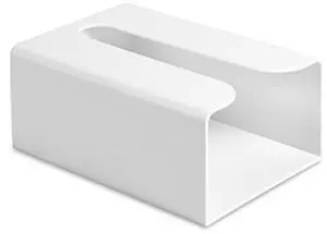 Tissue Box Cover,Wall Mount Tissue Box Holder Tissue Box Holder Self Adhesive Napkin Holder Dispenser for Table & Kitchen Cabinet & Wall, (White No self-Adhesive Strip 7.6in*5.3in*8.3in) Tissue Box Cover,Wall Mount Tissue Box Holder Tissue Box Holder Self Adhesive Napkin Holder Dispenser for Table & Kitchen Cabinet & Wall, (White No self-Adhesive Strip 7.6in*5.3in*8.3in)