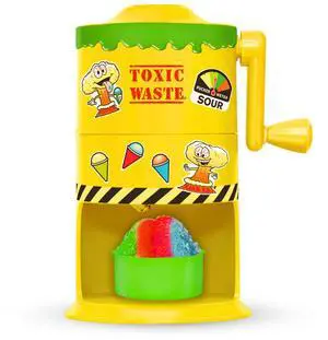 TOXIC WASTE Mini Snow Cone Machine Manual Ice Shaver No Electricity Needed Ice Cups and DIY Stickers Included TOXIC WASTE Mini Snow Cone Machine Manual Ice Shaver No Electricity Needed Ice Cups and DIY Stickers Included