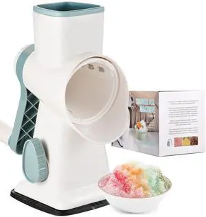 Rotary Ice Shaver Manual Crank Suction Base Finger Safe Rotary Ice Shaver Manual Crank Suction Base Finger Safe