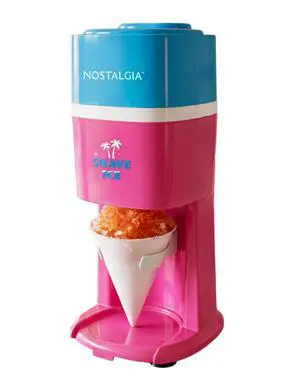 Shave Ice and Snow Cone Machine, Multi-Use Ice Shaver for Frozen Treats, Slushies, Snow Cones, and More Reusable Cup and Ice Mold, Stainless Steel Blades Pink Shave Ice and Snow Cone Machine, Multi-Use Ice Shaver for Frozen Treats, Slushies, Snow Cones, and More Reusable Cup and Ice Mold, Stainless Steel Blades Pink