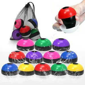 Reusable Water Balloons 12 Pcs, Refillable Self-Sealing Water Bombs, Quick Fill Silicone Water Balls for Kids, Non-Magnetic Splash Toys for Outdoor Summer Fun, Pool Beach Backyard Water Park Games Reusable Water Balloons 12 Pcs, Refillable Self-Sealing Water Bombs, Quick Fill Silicone Water Balls for Kids, Non-Magnetic Splash Toys for Outdoor Summer Fun, Pool Beach Backyard Water Park Games