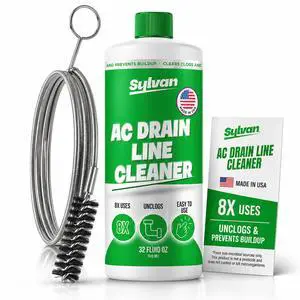 AC Drain Line Cleaner 32 Oz 12 Month Supply | Free Drain Brush AC Drain Line Cleaner 32 Oz 12 Month Supply | Free Drain Brush