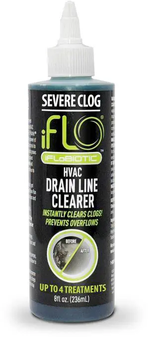 Severe Clog Relief A/C Drain Line Cleaner 5X Concentrate for Buildup Use Before Automated System and Refills Helps Support Flow in HVAC Drain Lines for Home Maintenance - 8oz Bottle (1 Pack) Severe Clog Relief A/C Drain Line Cleaner 5X Concentrate for Buildup Use Before Automated System and Refills Helps Support Flow in HVAC Drain Lines for Home Maintenance - 8oz Bottle (1 Pack)