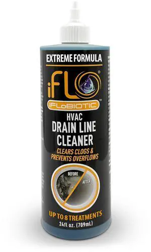 Extreme A/C Drain Line Cleaner Fast-Acting, Long-Lasting HVAC System Solution for Tough Clogs & Buildup Professional Liquid Drain Cleaner and Clog Remover, 24oz Bottle, 1 Pack Extreme A/C Drain Line Cleaner Fast-Acting, Long-Lasting HVAC System Solution for Tough Clogs & Buildup Professional Liquid Drain Cleaner and Clog Remover, 24oz Bottle, 1 Pack