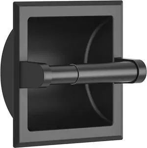 Recessed Toilet Paper Holder, Stainless Steel Durable Tissue Roll Holder Wall Mount for Bathroom Space Saving Design with Mounting Bracket, in Wall Toilet Paper Dispenser Insert, Matte Black Recessed Toilet Paper Holder, Stainless Steel Durable Tissue Roll Holder Wall Mount for Bathroom Space Saving Design with Mounting Bracket, in Wall Toilet Paper Dispenser Insert, Matte Black