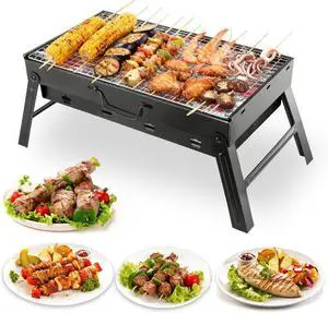 Charcoal Grill, Foldable 15" Tabletop BBQ for Outdoor Camping, Picnic, Backyard, Garden, Beach Lightweight & Compact BBQ Grill,Easy Setup Charcoal Grill, Foldable 15" Tabletop BBQ for Outdoor Camping, Picnic, Backyard, Garden, Beach Lightweight & Compact BBQ Grill,Easy Setup