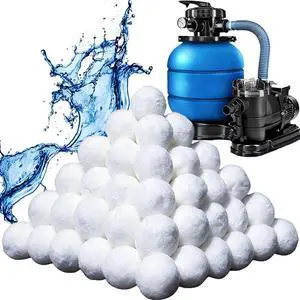 3.1 lbs Pool Filter Balls for Sand Filters Pump,Reusable Swimming Pool Filter Balls,Pool Filter Media Balls,Sand Filter Balls for Above & Ground Pool,Efficient Replace 100 lbs Filter Sand 3.1 lbs Pool Filter Balls for Sand Filters Pump,Reusable Swimming Pool Filter Balls,Pool Filter Media Balls,Sand Filter Balls for Above & Ground Pool,Efficient Replace 100 lbs Filter Sand