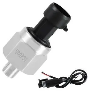 500 PSI Pressure Transducer Sensor with Connector Harness, 1/8"NPT Thread Stainless Steel Pressure Transmitter for Oil Fuel Water Air 500 PSI Pressure Transducer Sensor with Connector Harness, 1/8"NPT Thread Stainless Steel Pressure Transmitter for Oil Fuel Water Air