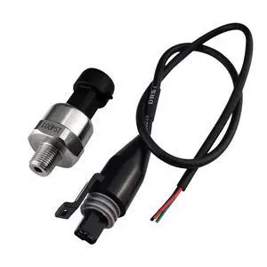 Pressure Transducer Sender Sensor with Connector, 1/8"NPT Thread Stainless Steel Fuel Pressure Sensor for Oil Fuel Air Water (100PSI) Pressure Transducer Sender Sensor with Connector, 1/8"NPT Thread Stainless Steel Fuel Pressure Sensor for Oil Fuel Air Water (100PSI)
