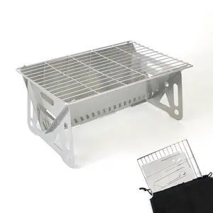 Mini Portable Charcoal Grill,Small BBQ Grill Tabletop Fire Pit for Camping Patio Outdoor Stainless Steel Camping Folding Barbecue Grills Backpacking Grills Mini Portable Charcoal Grill,Small BBQ Grill Tabletop Fire Pit for Camping Patio Outdoor Stainless Steel Camping Folding Barbecue Grills Backpacking Grills