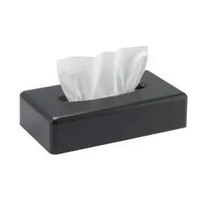 Tissue Box Cover, Rectangular Black Wall Mounted Facial Paper Holder Dispenser, Prefert for Storage on Bathroom Vanity, Kitchen, Night Stand, Countertops Office and Car. Tissue Box Cover, Rectangular Black Wall Mounted Facial Paper Holder Dispenser, Prefert for Storage on Bathroom Vanity, Kitchen, Night Stand, Countertops Office and Car.