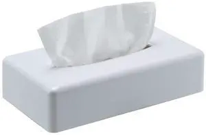 Tissue Box Cover, Rectangular White Wall Mounted Facial Paper Holder Dispenser, Prefert for Storage on Bathroom Vanity, Kitchen, Night Stand, Countertops Office and Car. Tissue Box Cover, Rectangular White Wall Mounted Facial Paper Holder Dispenser, Prefert for Storage on Bathroom Vanity, Kitchen, Night Stand, Countertops Office and Car.
