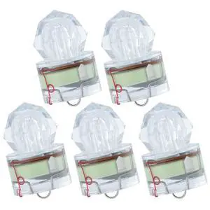 5 Pack LED Deep Drop Fishing Lights Diamond Lights Water Activate LED Lighted Lures Deep Drop Rig Fishing Flashers Hablibut Tuna Swordfish Green 5 Pack LED Deep Drop Fishing Lights Diamond Lights Water Activate LED Lighted Lures Deep Drop Rig Fishing Flashers Hablibut Tuna Swordfish Green