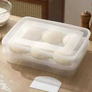 2 Pack Transparent Proofing Box, Observable Pizza Dough Proofing Box, Sealed Pizza Dough Proofing Container whit Lid (Transparent) 2 Pack Transparent Proofing Box, Observable Pizza Dough Proofing Box, Sealed Pizza Dough Proofing Container whit Lid (Transparent)
