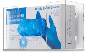 Acrylic Single Gloves Dispenser, Tissue Box Shelf, Glove Holder Wall Mount, for Kitchen, Cleaning Closet, Lab, Exam, Office Acrylic Single Gloves Dispenser, Tissue Box Shelf, Glove Holder Wall Mount, for Kitchen, Cleaning Closet, Lab, Exam, Office