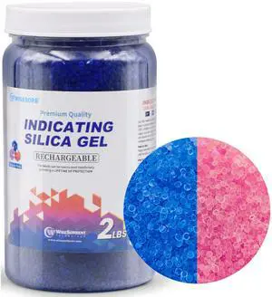 2LBS Blue Indicating Silica Gel Desiccant Beads, Reusable Desiccant, Premium SIlica beads Moisture Absorber for 3D Printer,Electronic,Clothes,Painting,Jewelry 2LBS Blue Indicating Silica Gel Desiccant Beads, Reusable Desiccant, Premium SIlica beads Moisture Absorber for 3D Printer,Electronic,Clothes,Painting,Jewelry