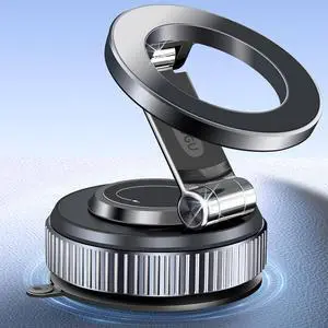 Vacuum Magnetic Car Phone Holder-118LBS Strong Suction+2800gf Magnet,360° Adjustable Dashboard Mount, Hands-Free Cell Phone Stand for iPhone/Samsung MagSafe, Works on Mirror/Gym/Kitchen &Multi-Surface Vacuum Magnetic Car Phone Holder-118LBS Strong Suction+2800gf Magnet,360° Adjustable Dashboard Mount, Hands-Free Cell Phone Stand for iPhone/Samsung MagSafe, Works on Mirror/Gym/Kitchen &Multi-Surface
