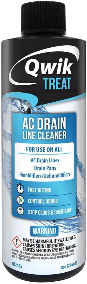 AC Drain Line and Condensate Pan Cleaner, Air Conditioner Pipe Unclogger for HVAC Maintenance and Service, 8 oz AC Drain Line and Condensate Pan Cleaner, Air Conditioner Pipe Unclogger for HVAC Maintenance and Service, 8 oz