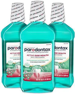 Active Gum Health Breath Freshener Mouthwash, 3 x 16.9 fl oz Active Gum Health Breath Freshener Mouthwash, 3 x 16.9 fl oz